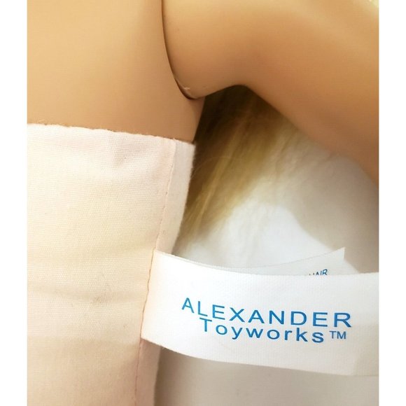 Madame ALEXANDER Toyworks 18" GIRL DOLL blonde hair blue-gray eyes NO CLOTHES - Picture 12 of 12